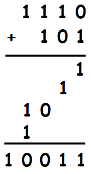1110+101=10011